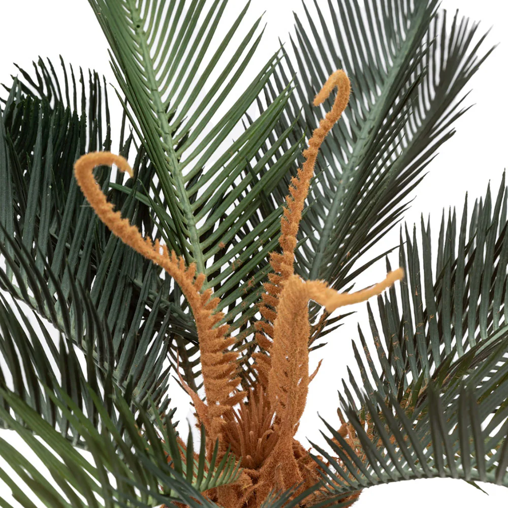 Artificial Wide Palm in Concrete Pot - Image 5
