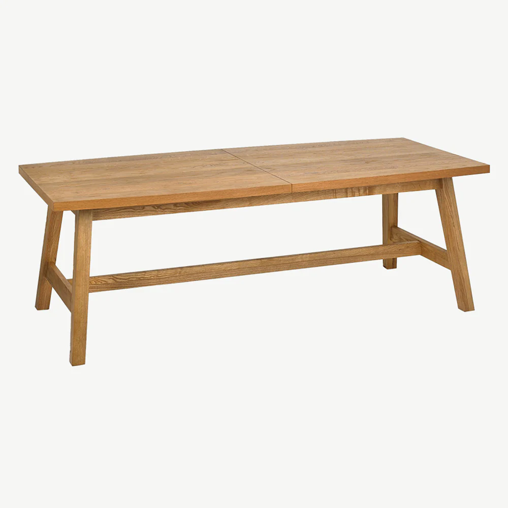 Highgate Rustic Oak 220-265cm Extending Dining Table - Image 6