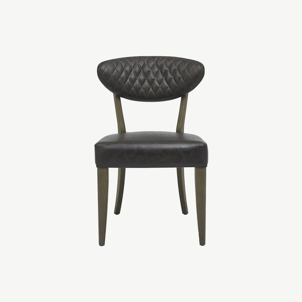 Glendale Fumed Oak Upholstered Chair - Image 3