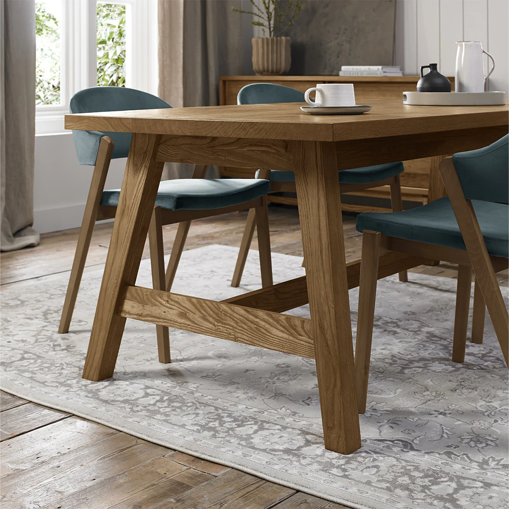 Highgate Rustic Oak 177-222cm Extending Dining Table - Image 3