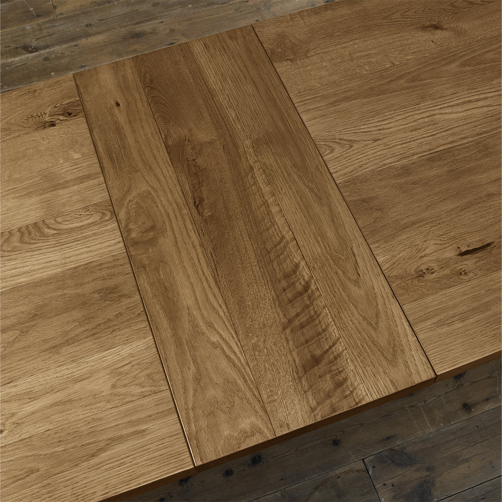 Highgate Rustic Oak 177-222cm Extending Dining Table - Image 5