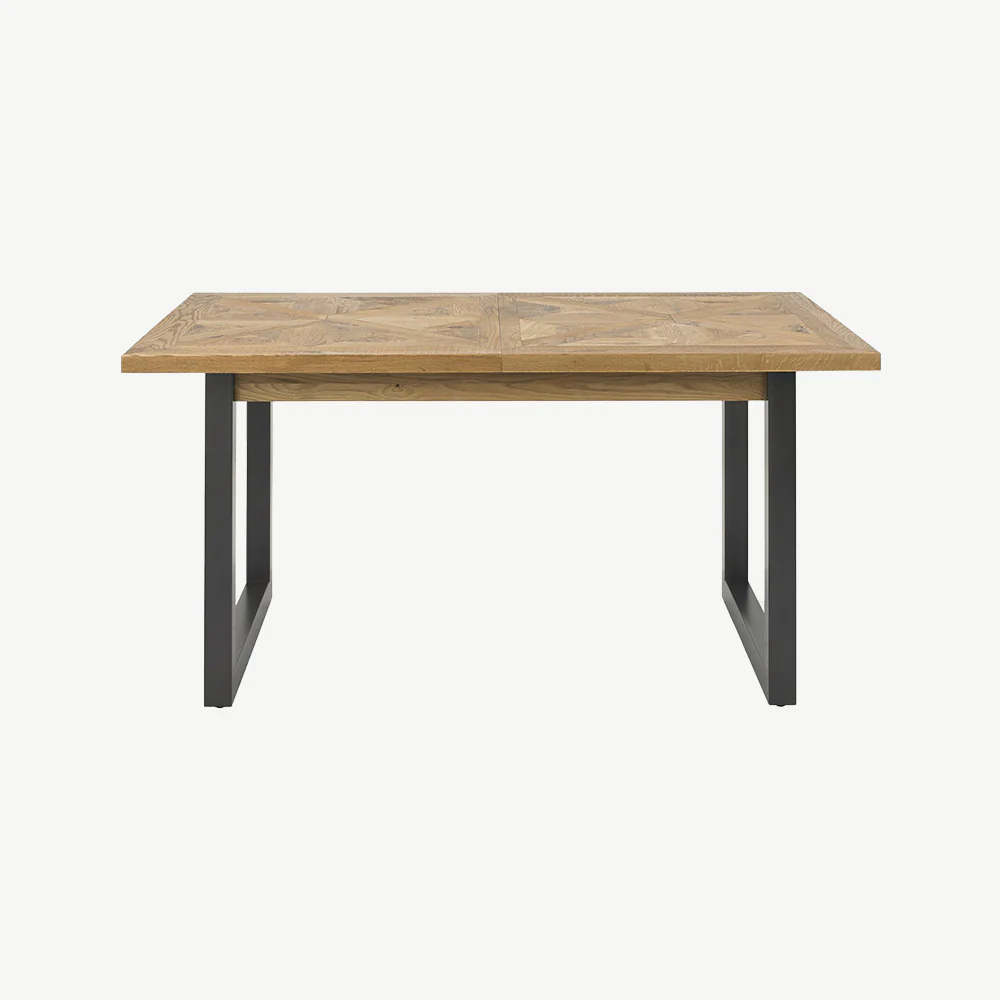 Hindon Rustic Oak 158-203cm Extending Dining Table - Image 6